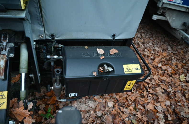hydr. Absenkanhänger HEIMANN für Maschinentransporte, Plane/Spriegel
