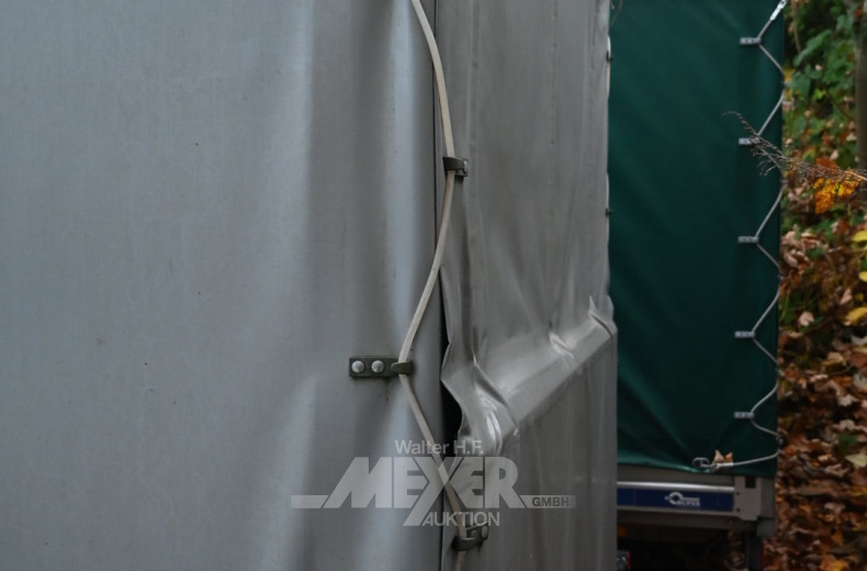 hydr. Absenkanhänger HEIMANN für Maschinentransporte, Plane/Spriegel