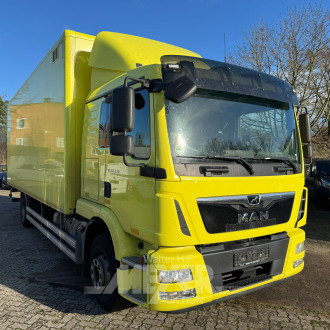 MAN TGM 15.250, Kofferaufbau Junge mit Ladebordwand