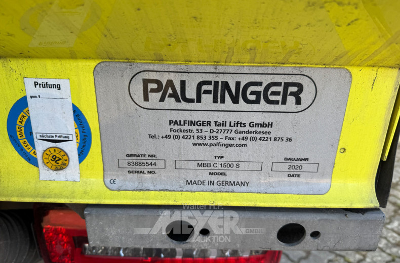 MAN TGM 15.250, Kofferaufbau Junge mit Ladebordwand