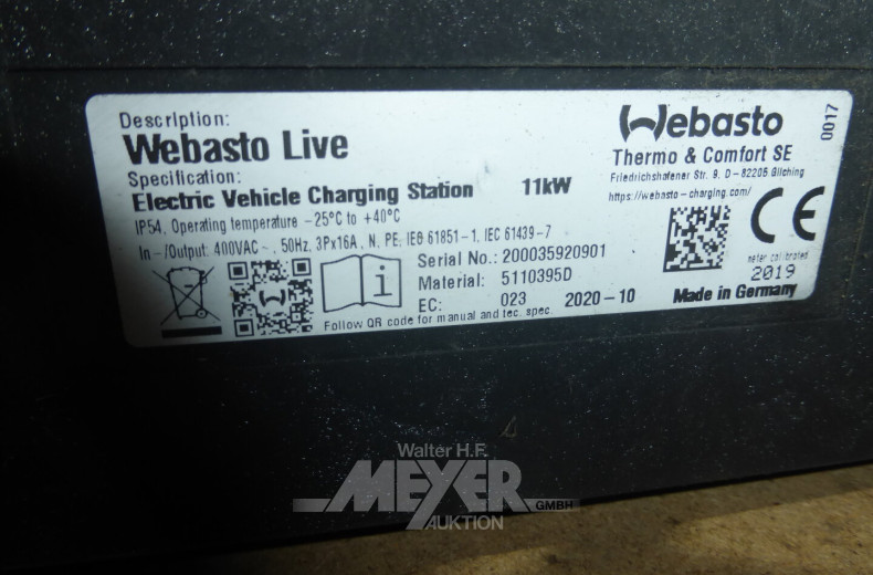 2 Wallboxen, 11 kW, Bj.: 2020, Ser.-Nr.: 200035920901