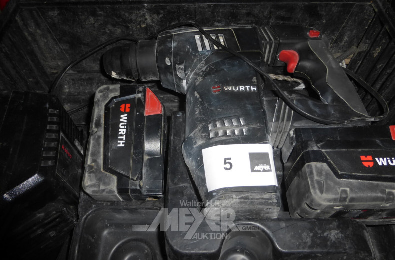 Akku-Bohrhammer mit Wechselakku, 28 V