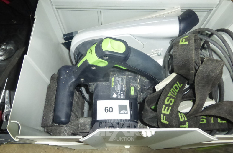 Tauchkreissäge mit Sägeschiene Typ: TS 75 EBQ+, im Systainer