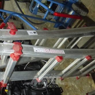 Alu-Profi-Teleskopleiter, 4 x 4 Sprossen