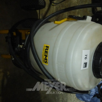 mobiles Spülgerät für Photovoltaikanlagen REMS Typ: 115311, 30 Liter