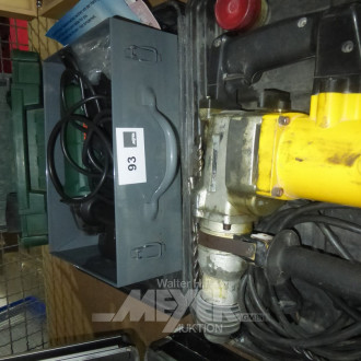 3 Handmaschinen, u.a. Akkuschrauber BOSCH, Winkelschleifmaschine Bosch, neuwertig sowie  1 Bohrhammer MANNESMANN
