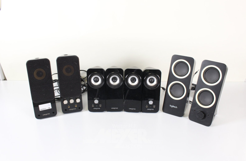 4 Paar versch. Lautsprecherboxen