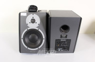 Paar Desktop-Monitor/Studio-Lautsprecher, abgewinkelt