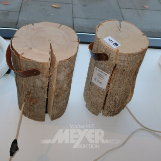 2 Holzlichter, dimmbar