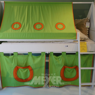 Halbhohes Kinderbett mit Zubehör