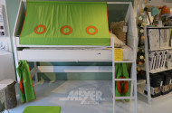 Halbhohes Kinderbett mit Zubehör