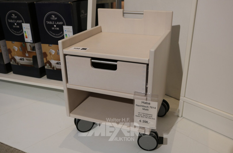 Nachttisch mit 1 Schubkasten