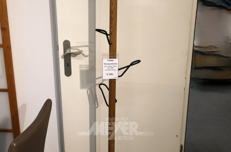 Standgarderobe, schwarz