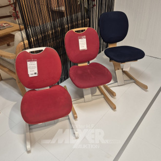 3 Kufenstühle, höhenverstellbar, div. Ausführungen