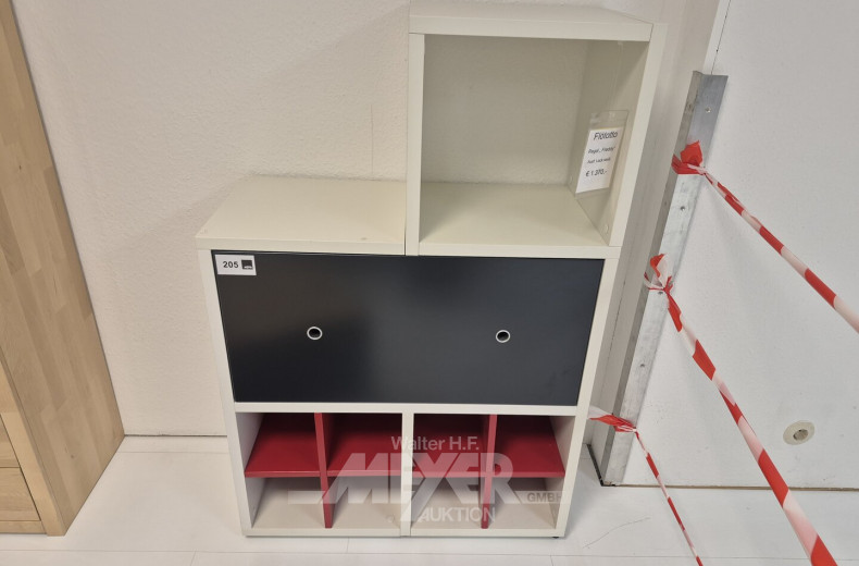 Regal, Ausf. in Lack weiß