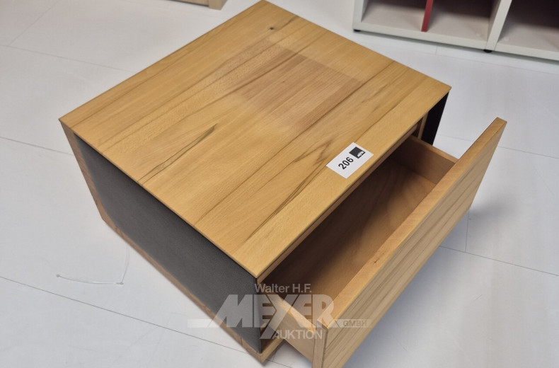 Nachtkästchen mit 1 Lade u. Touchbeschlag