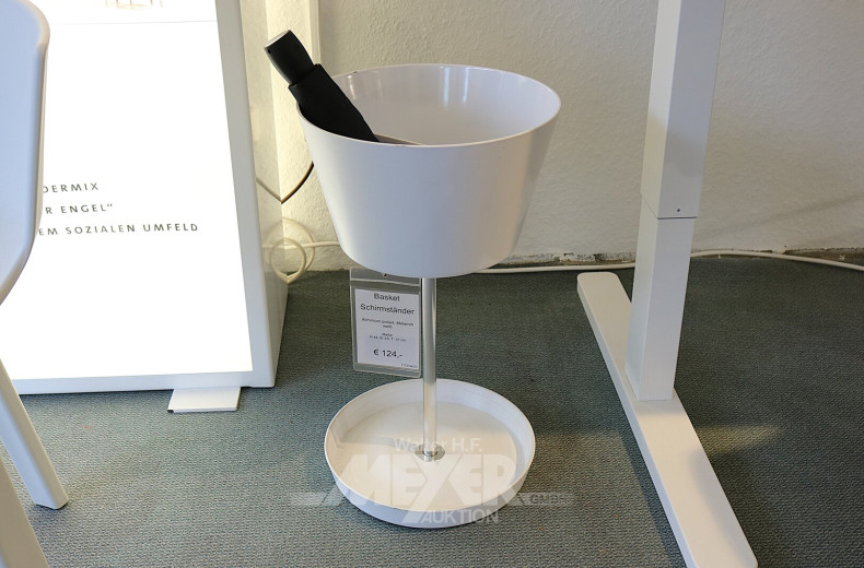 Schirmständer, Weiß