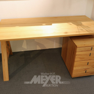 Schreibtisch 'Atelier' mit Container 'Cubus'