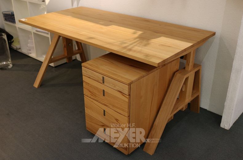 Schreibtisch 'Atelier' mit Container 'Cubus'