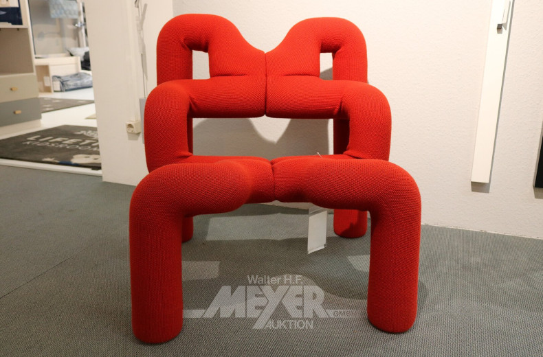 Designer-Sessel, Rot