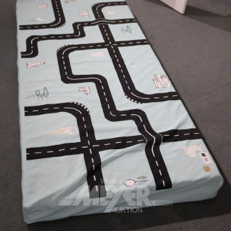 Matzratze mit Bezug 'Spielstraße'