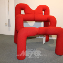 Los 65: Designer-Sessel, Rot