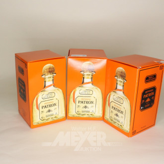 3 Flaschen Tequila 'Reposado', jew. originalverpackt