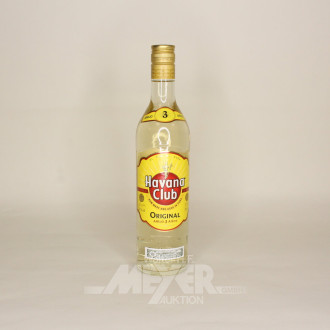 12 Flaschen Rum 'Havana Club', 3 Jahre gereift