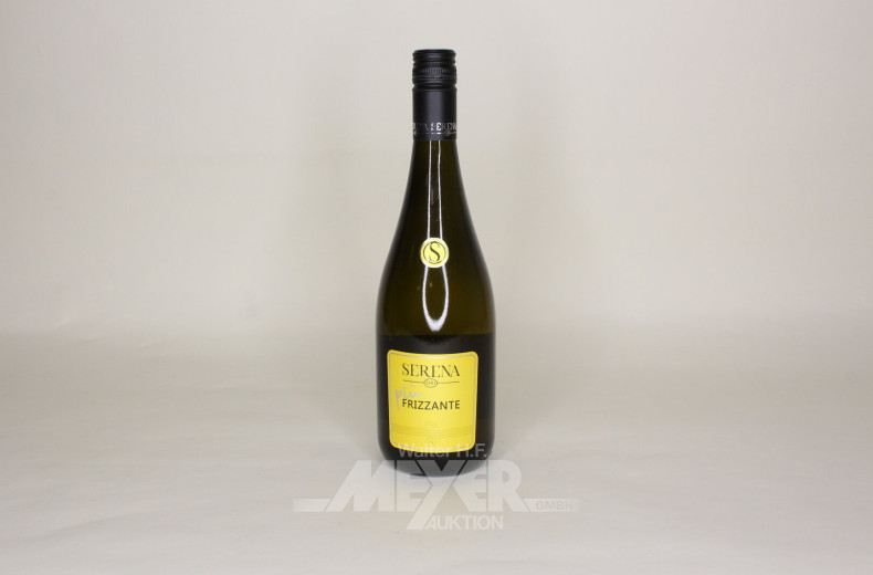 17 Flaschen Schaumwein 'più Frizzante Bianco'