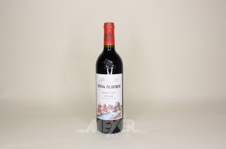 8 Flaschen Rotwein Rioja Reserva 2018