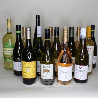 Posten versch. Weiß- und Roséweine