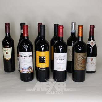 Posten versch. Rotweine
