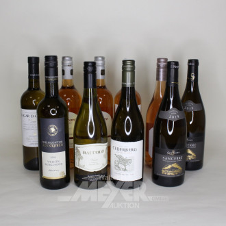 Posten versch. Weiß- u. Roséweine