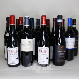 Posten versch. Rotweine