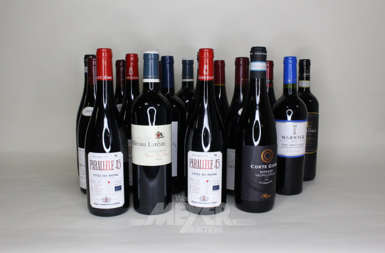 Posten versch. Rotweine