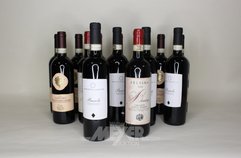 Posten versch. Rotweine