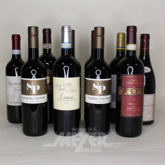 Posten versch. Rotweine