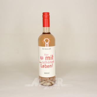 18 Flaschen Roséwein 'Her mit dem schönen Leben', versch. Jahrgänge