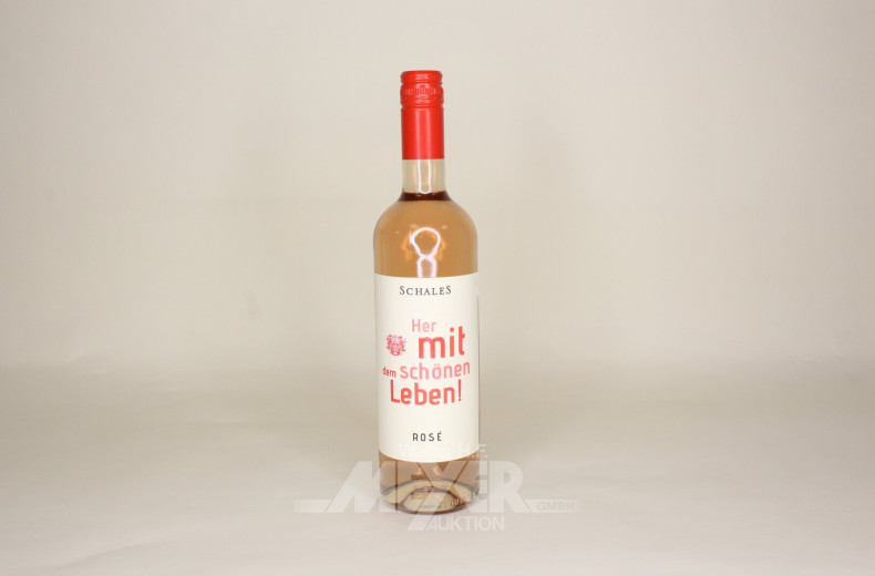 18 Flaschen Roséwein 'Her mit dem schönen Leben', versch. Jahrgänge