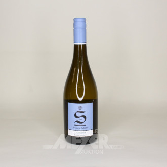 12 Flaschen Dalsheimer Chardonnay, trocken, versch. Jahrgänge