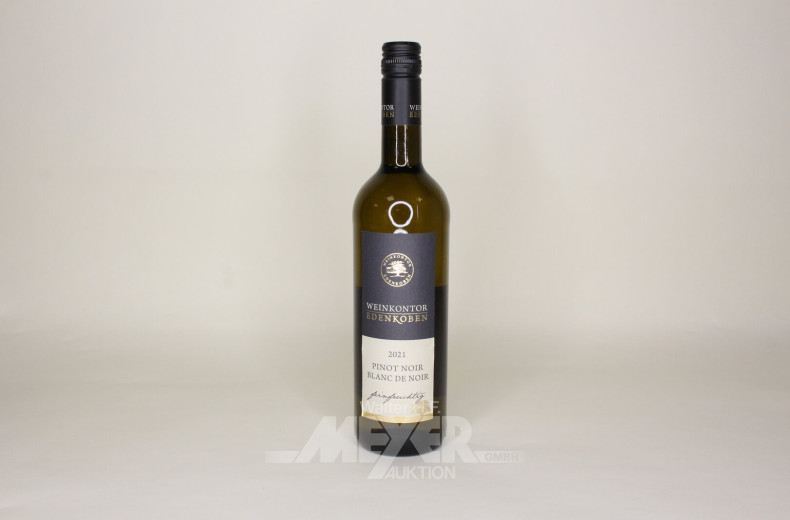 8 Flaschen Weißwein Pinot Noir-Blanc de Noir 2021