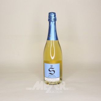 6 Flaschen Weißer Burgunder, Winzersekt extra-trocken, 2009