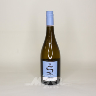 7 Flaschen Dalsheimer Chardonnay, trocken, versch. Jahrgänge