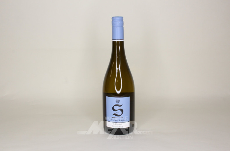 7 Flaschen Dalsheimer Chardonnay, trocken, versch. Jahrgänge
