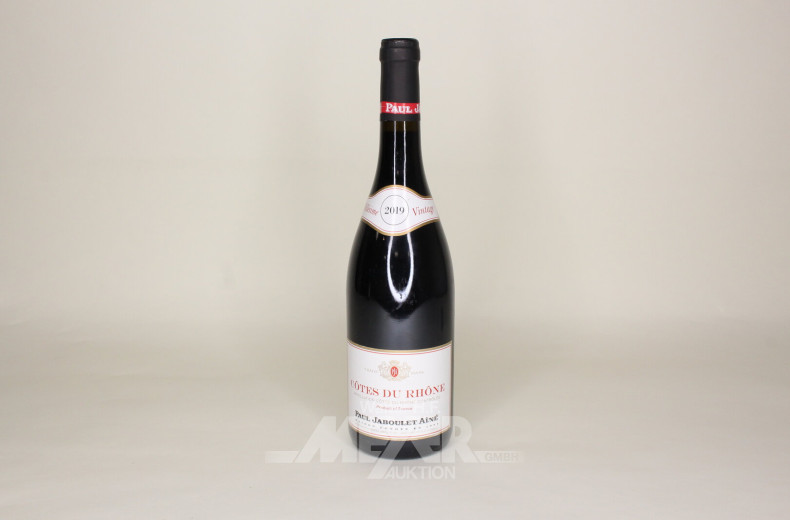 6 Flaschen Rotwein, Grenache u. Syrah, 'Millésime Vintage' 2019