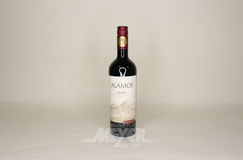 5 Flaschen Rotwein, Malbec, versch. Jahrgänge