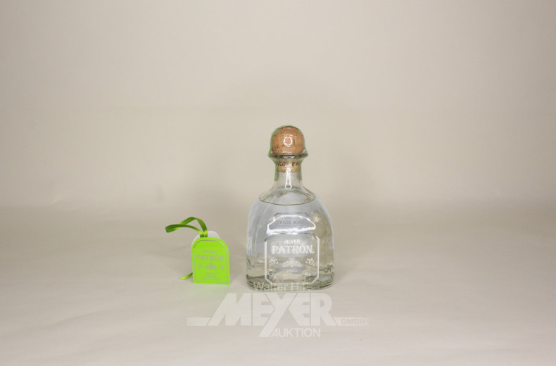 3 Flaschen Premium Tequila 'Patrón Silver'