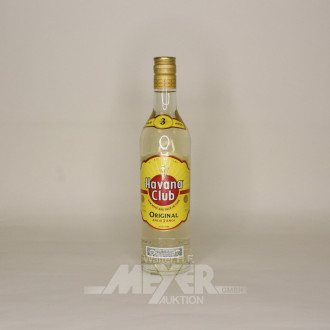 3 Flaschen Rum 'Havana Club', 3 Jahre gereift