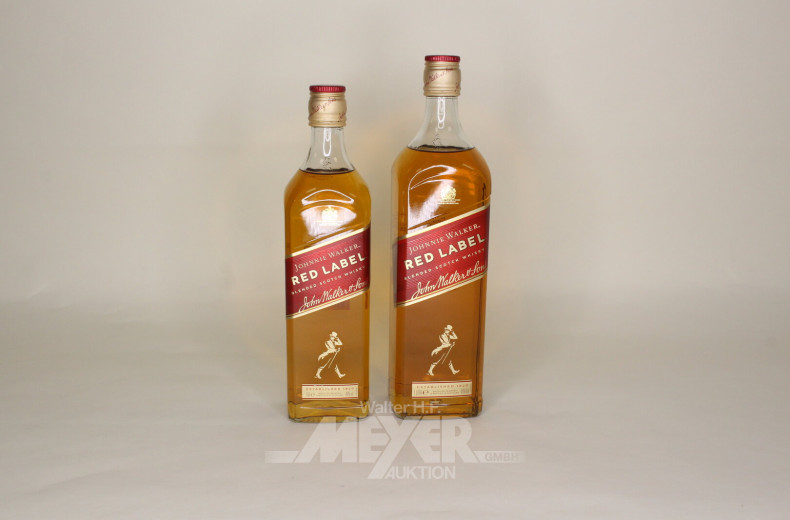 4 Flaschen Blended Scotch Whisky 'Red Label'