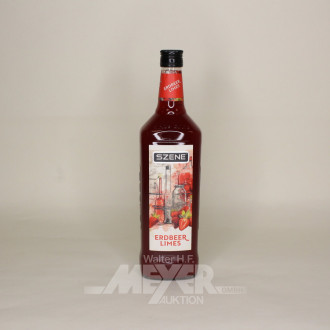 3 Flaschen Erdbeer-Limes 'Szene'